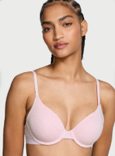 Brasier Victoria Secret de cobertura total con forro ligero Rosa - 34C